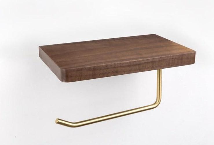 Sovrik - Stylish wooden toilet paper holder with storage