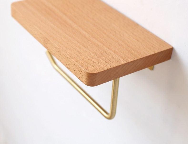 Sovrik - Stylish wooden toilet paper holder with storage