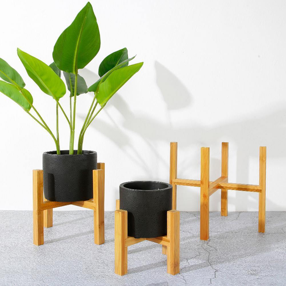 Sovrik Bamboo Plant Stand | Adjustable & Stable | Perfect for Indoor Use