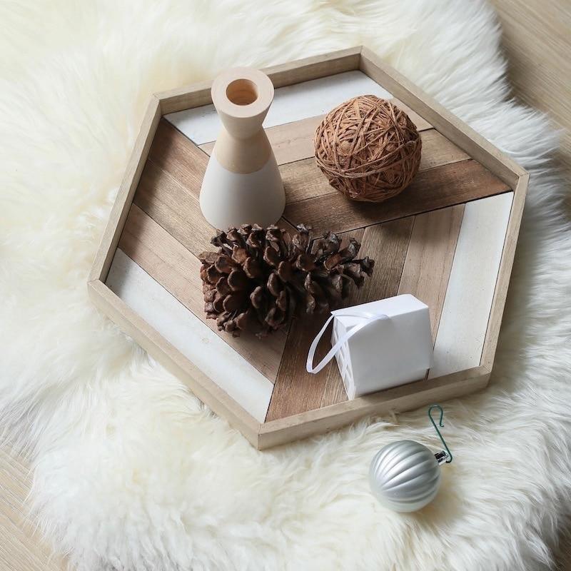 Sovrik Handmade Wooden Plate | Elegant Serving Tray | Decoration & Functionality