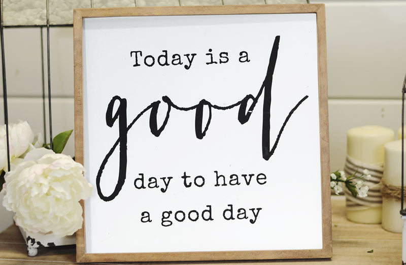 Sovrik Wooden Good Day Sign