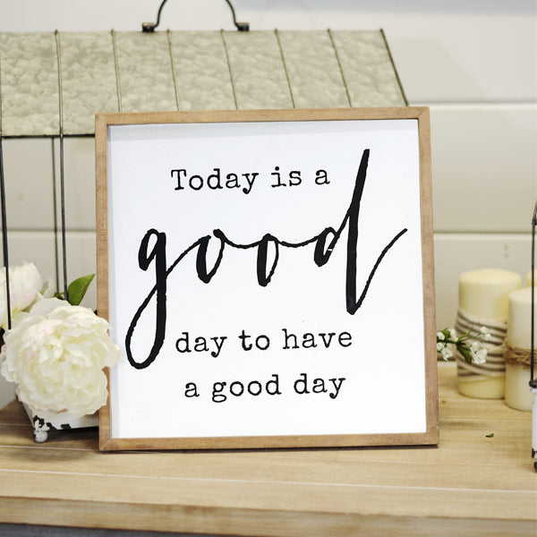 Sovrik Wooden Good Day Sign