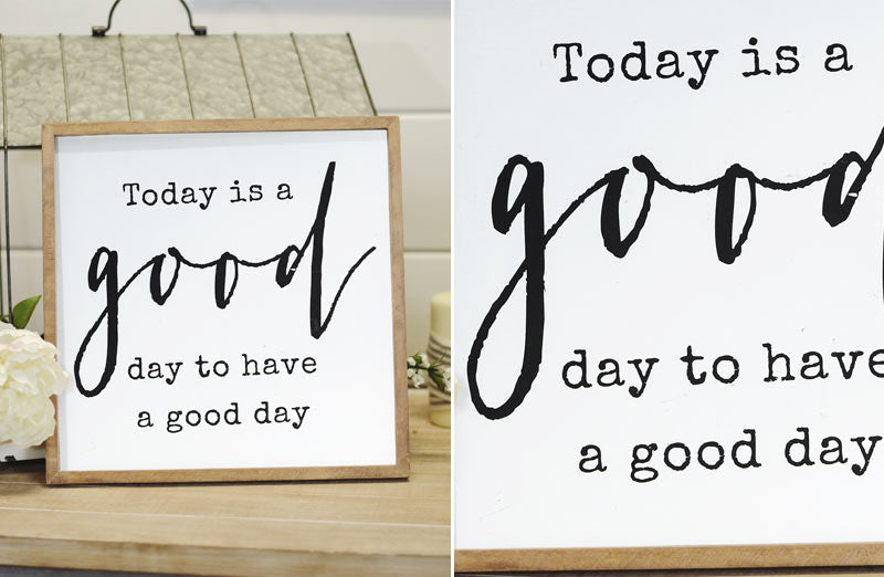 Sovrik Wooden Good Day Sign