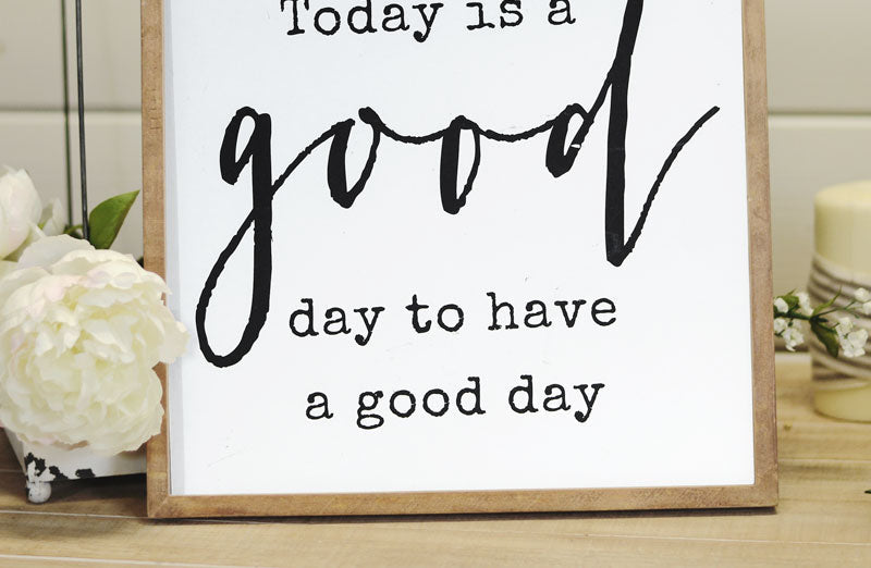 Sovrik Wooden Good Day Sign