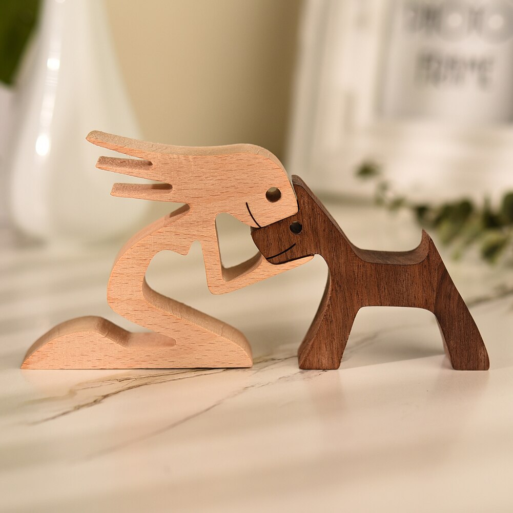 Sovrik Nordic Dog Sculptures in Wood